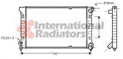 VAN WEZEL 58002041 -  Радиатор, охлаждение двигателя